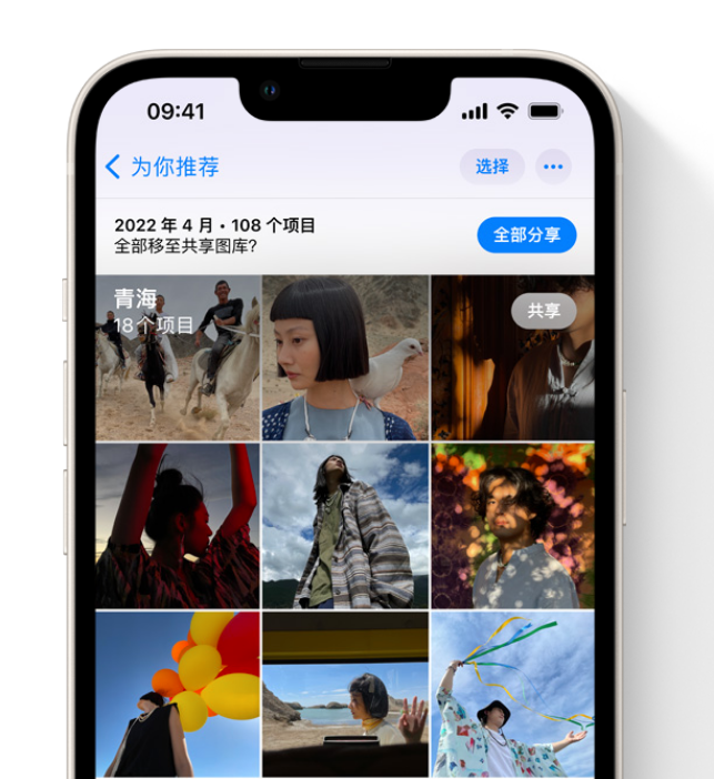 汉滨苹果维修网点分享在 iPhone 上使用共享图库 