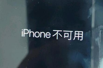 汉滨苹果服务网点分享锁屏界面显示“iPhone 不可用”如何解决 